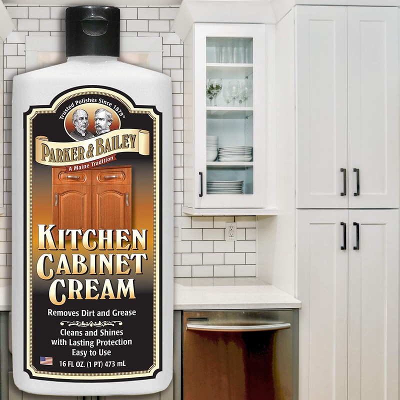 Parker and Bailey Kitchen Cabinet Cream-Wood Cleaner-Grease Remover 16 oz