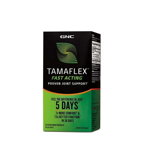 GNC TamaFlex Fast Acting, 120 Vegetarian Capsules, Joint Support