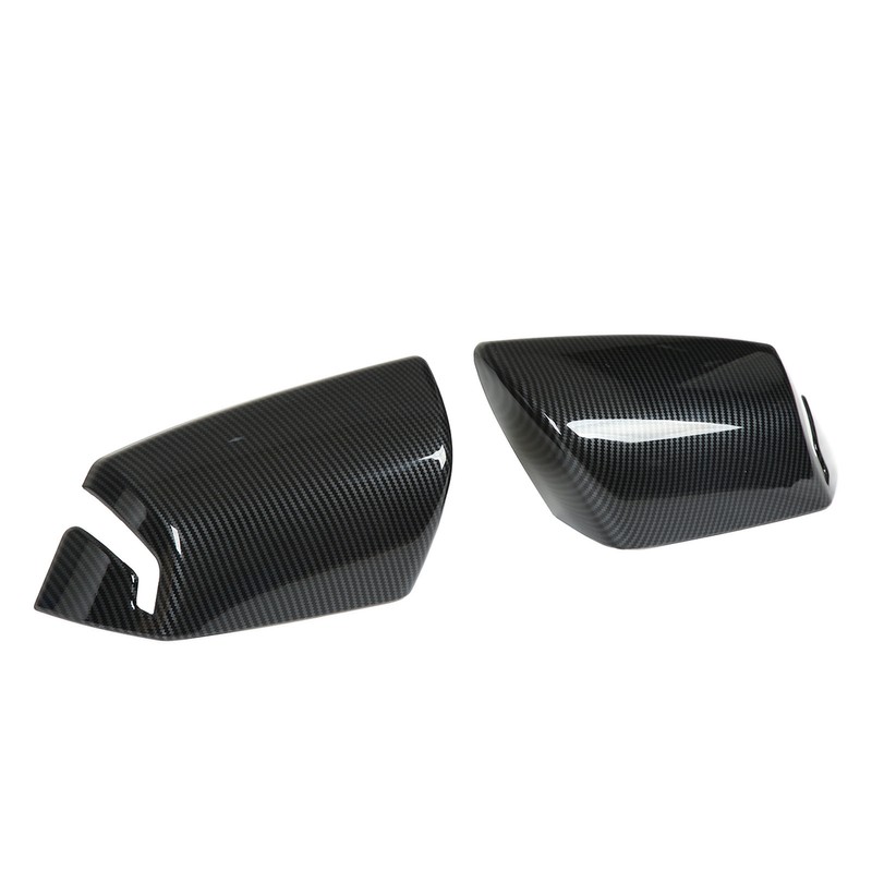 2pcs Side Mirror Cover Carbon Fiber Color Wing Mirror Cap