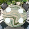 Outdoor Round Tablecloth with Elastic Band, Diameter 90 cm, Elastic