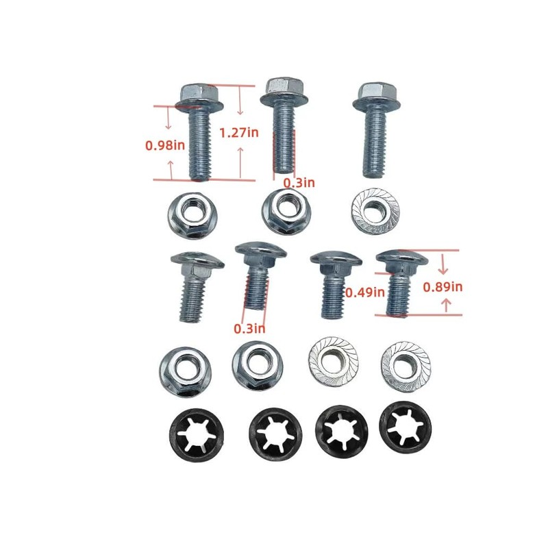 BBMTA Replace Gas Tank Skid Plate Bolts Fits Jeep CJ5