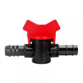 Barbed Ball Valve,12mm/16mm/12mm to 16mm Barb Connector Shut Off Switch for Garden Drip Irrigation Aquarium Hose Tube
