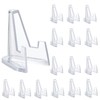 Fatiya 30 Packs Small Acrylic Card Display Stand, 1.4" Tall