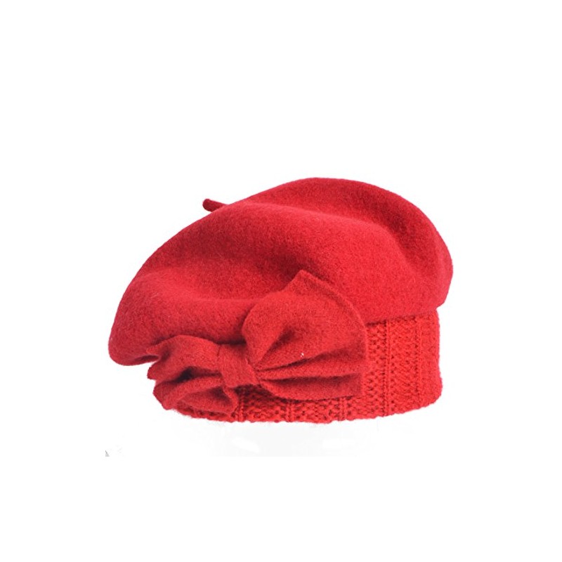 VECRY Lady French Beret 100% Wool Beret Dress Beanie Winter