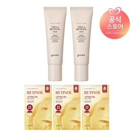 Goodal 흑당근 비타A 레티놀 탄력 크림 50ml x2 사은흑당근리프팅마스크3매 Black Carrot Vita A Retinol Firming Cream 50ml x2 + Black Carrot Lifting Mask 3 Sheets Gift