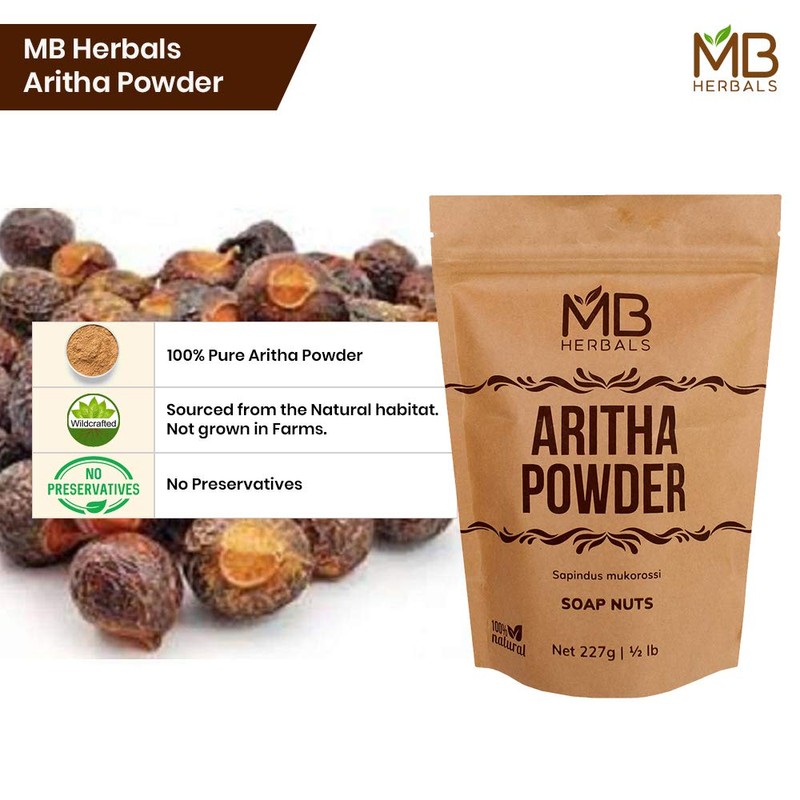 MB Herbals Aritha Powder 8 oz | 227G | 100%