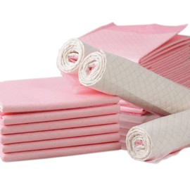 Disposable Bed Pad Protection Sheets 60 x 45cm Cell Protector Mattress x 25 Incontience Wheelchair Chair Sofa Adult Pee Wee High Absorbency Underpads Pads Pink Children Leak Proof Bed Wetting