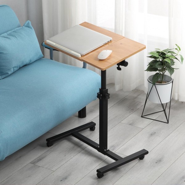 ILWorkTLs Height Adjustable Mobile Laptop Stand with Tilting Tabletop,Rolling Standing