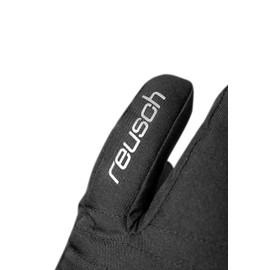 Reusch Demi R-TEX® XT Lobster Warm, Waterproof, Windproof and Breathable 3-Finger Gloves, Winter Gloves, Snow Gloves, Ski Gloves for Women, 6.5, Black/Silver