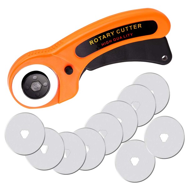 Rotary Cutter, 45mm Rotary Cutter for Fabric, Rotary Fabric Cutter
