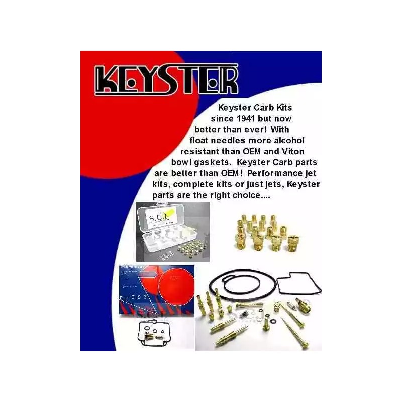 Keyster HONDA CR125 ELSINORE KEYSTER CARBURETOR REBUILD REPAIR KIT 1974