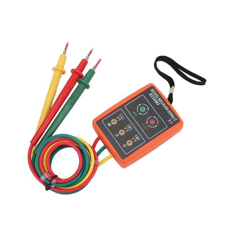 SM852B 3 Phase Rotation Tester Digital 3 Phase Rotation Meter