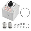 Heschen Universal Locking Cam Selector Switch, SZW26-20/D505.5D-BX, 660V 20A, ON-OFF-ON
