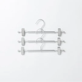 JAJU aluminum bottom hanger_3P, silver silver_bottoms bottoms / 자주 JAJU 알루미늄 하의용 옷걸이_3P, 실버실버_하의하의