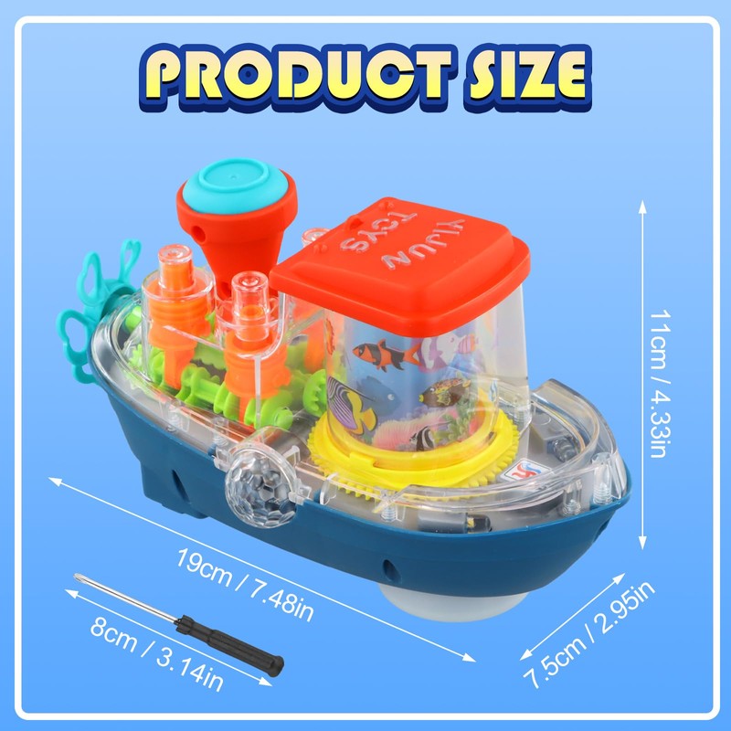 Focenat Baby Musical Toy, 3-in-1 Light and Sound Toy with