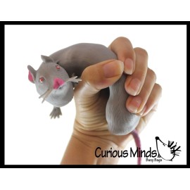Not Specified 1 Rat Stretchy Sand Filled Mouse -Gross Sensory Fidget Toy Moldable Fun