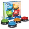 Learning Resources Lights and Sounds Buzzers, Juegos para Noche Familiar,