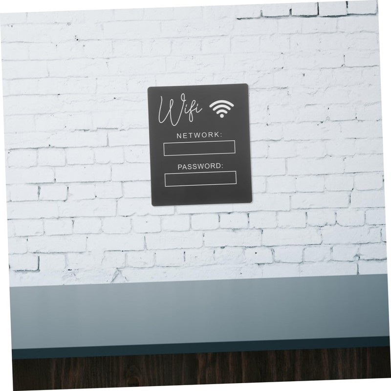 Zerodeko Acrylic WiFi Password Sign for Guests Unfinished Stylish WiFi