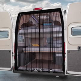 XCBYT Van Bug Screen Car Window Bug Screens for Camping with Magnetic Closure Van Life Essentials Universal Fit RAM Promaster and Transit High Roof Rear Doors (X-Large)