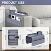 Wkyqes Couch Cup Holder Tray - Wide (6"+) ， Silicone