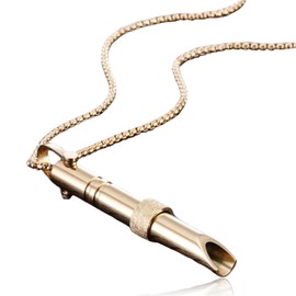 YzmrBdqc Stress Relief Mindful,Breathing,Calm Carry For Anxiety,Anapana Breathing Necklace Stress Anxiety Whistle Necklace,Meditation, Gifts For Man Women(Gold