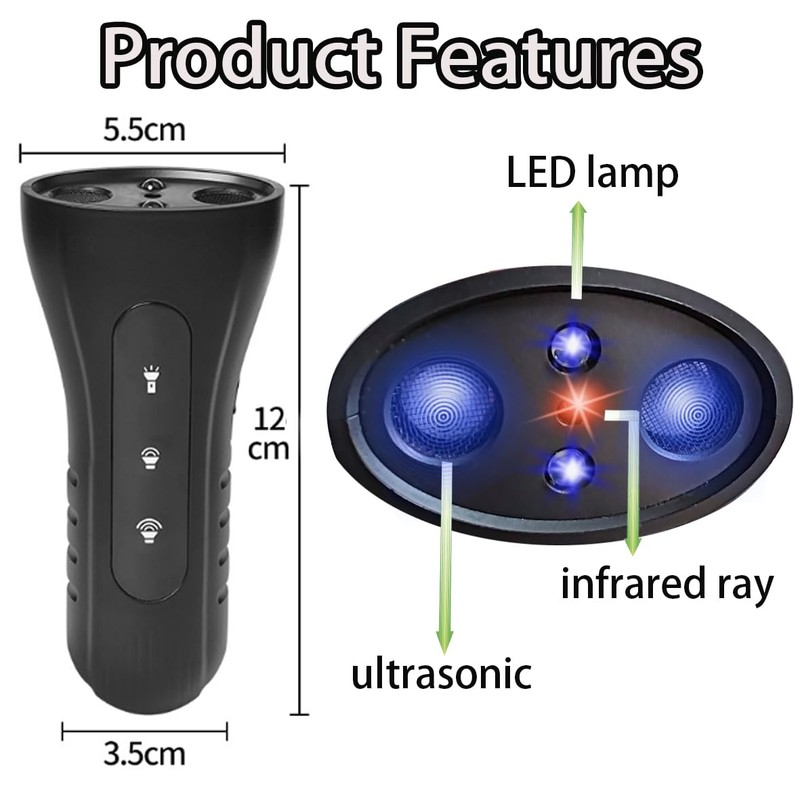 Diketone Anti Bell Device Dogs, Ultrasonic Training, Portable Anti-Barking, Ultrasonic