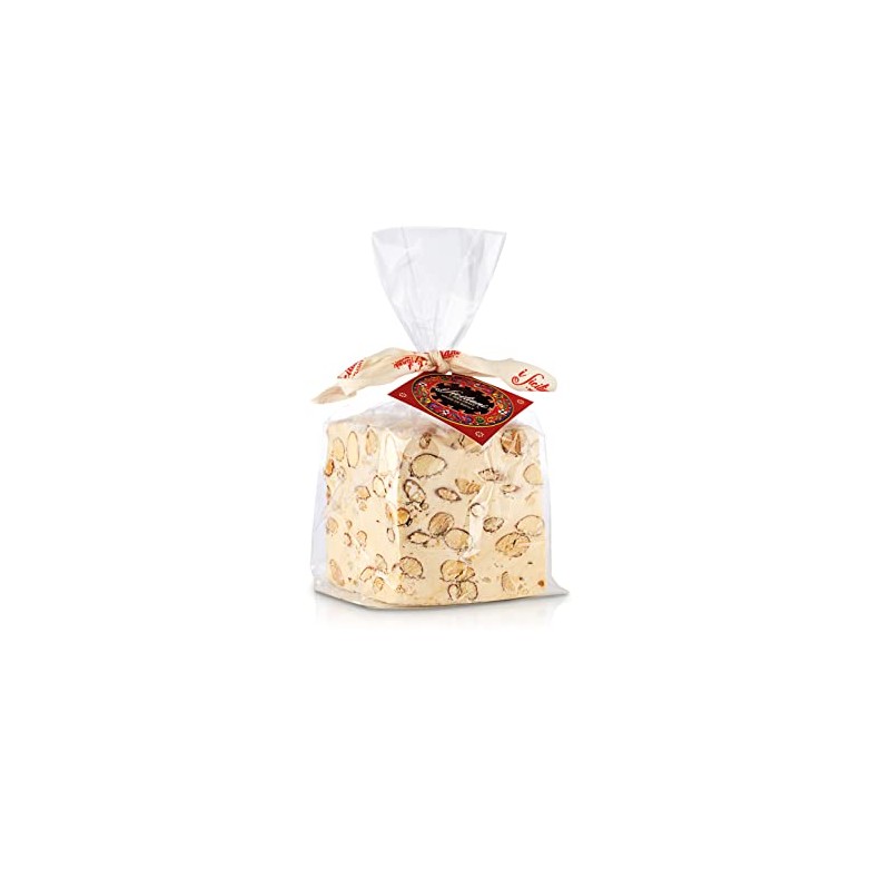 iSiciliani Italian Almond Soft Torrone Nougat Block 300g. (10.5oz.)