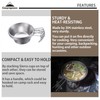CAMPINGMOON 2pcs/4pcs Set Stainless Steel Camping Sierra Cup 310ml (4pcs