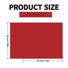15 Sheets Red Cardstock 12"x12",250gsm/90lb Heavyweight Cardstock Paper, Thick and Smooth Card Stock Perfect for Card Making, Scrapbooking and Crafts