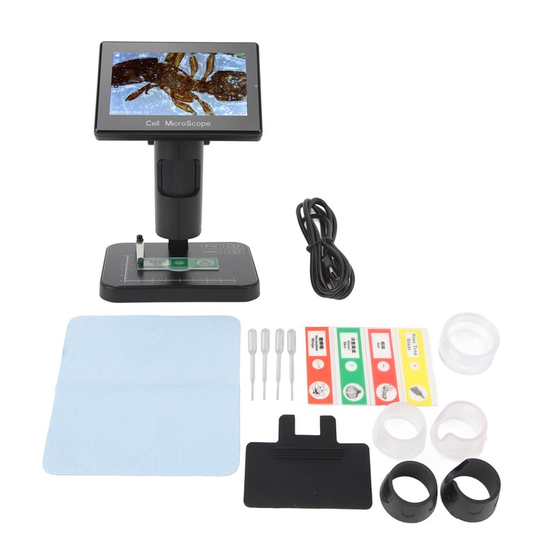 Digital Microscope with 5in IPS Screen USB 1080P 1000X Magnification
