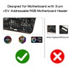 YAODHAOD 12 V 4-polig RGB 5 V 3-polig ARGB Splitter-Kabel