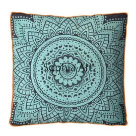 Exclusive Flower Ombre Large Floor Pillow Throw Cushion Cover Oversized Mandala Seating Dorm Living Room Decor, Dog Cat Bed Ottoman Yoga Meditation Indoor Outdoor Pouf