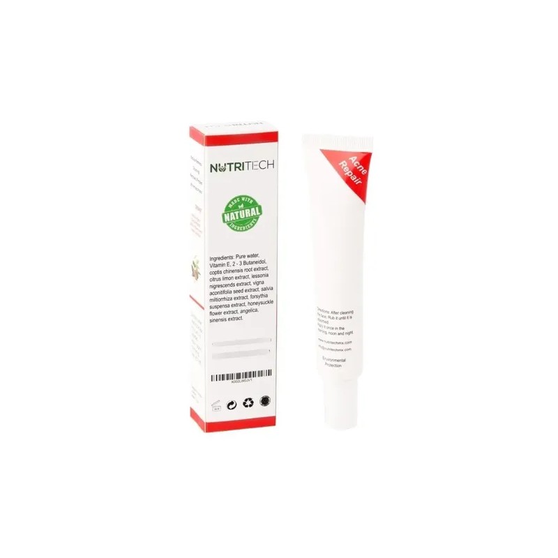 Crema Anti Acné Natural Con Extractos De 9 Plantas Y