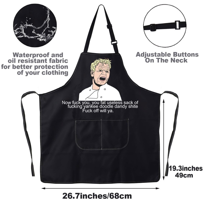 MYSOMY Chef Ramsay Apron Chef Ramsay Gifts Ramsay Kitchen Apron