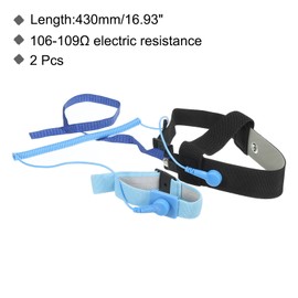 MECCANIXITY 2pcs ESD Anti Static Foot Heel Straps Anti Static Wrist Strap Adjustable for Grounding Protecting Electronics Against Electric Shock