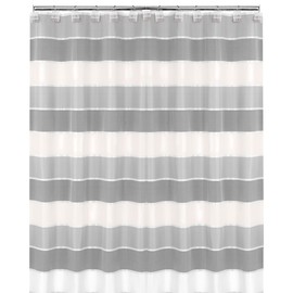 Popular Bath 865806 MODERN LINE, Shower Curtain, GREY