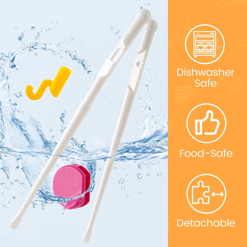 Kidsfantasy Kids Chopsticks, 2 Pairs Training Chopsticks for Toddler Beginners