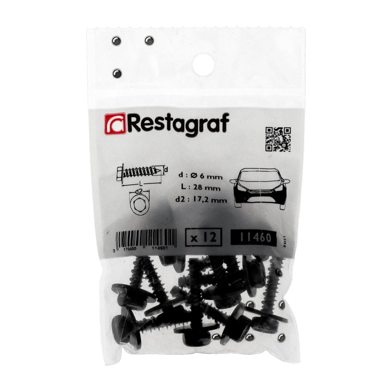 Restagraf 11460 6mm x 28mm Soft Material Screws