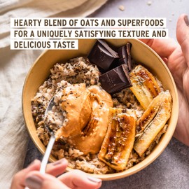 purely elizabeth Superfood Oats, Original, Amaranth, Quinoa Flakes, Flax Seeds, Chia Seeds,Gluten-Free, Non-GMO, 10oz (3 Ct.)