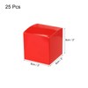 sourcing map 25 Pcs Red Gift Boxes, 3"x3"x3" Kraft Paper