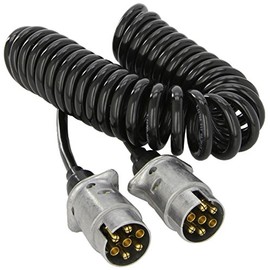 HELLA 8KA 004 797-021 Coiled Cable - 7-pin connector - 12V - Metal