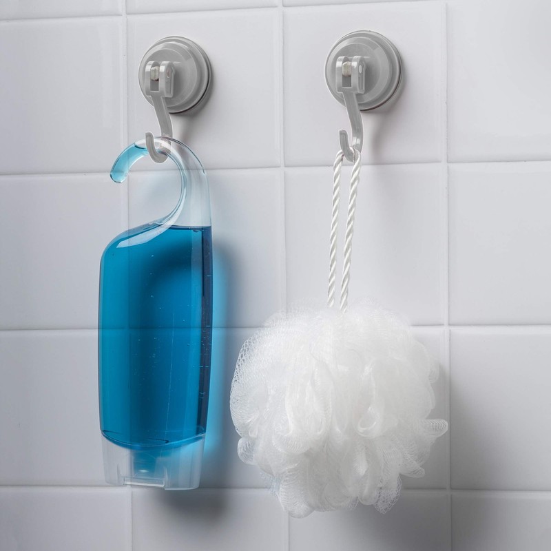 Zeal ‘Click & Secure’ Vacuum Suction Cup Hooks, Set of