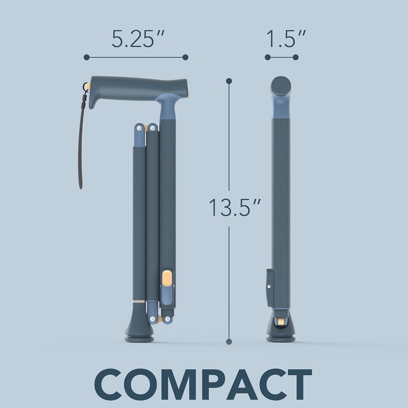 Michael Graves Quick Fold Walking Cane for Men and Women