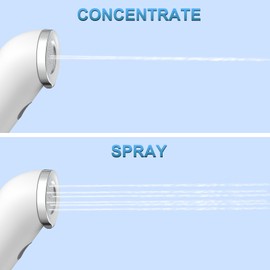 YourMate Electric Portable Bidet for Travel & Daily Hygiene, 2 Modes Spray, High Pressure Handheld, 350ML Tank, IPX7 Waterproof, AAA Battery Operated w/ Bottle Adapter