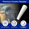 Large Sand Blaster Nozzles Tips Ceramic (3/16" ID), Sandblast Gun