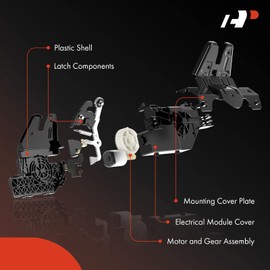 A-Premium Rear Tailgate Trunk Latch Lock Actuator Compatible with Volkswagen Vehicles - for Touareg 2011 2012 2013 2014 2015 2016 2017 2018, Sport Utility - Replace# 7P0827505E