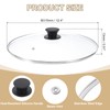 uxcell 1Pcs Universal Lid for Pot Fit 12 Inch Cookware,