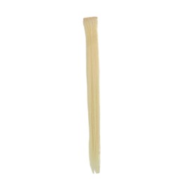 WIG ME UP - YZF-P1S18-613 One Clip Clip-In extension strand highlight straight micro clip, 1,5 inch wide, 18 inches platinum blond