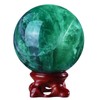 dssmboom Fluorite Crystal Ball with Resin Stand for Home Office