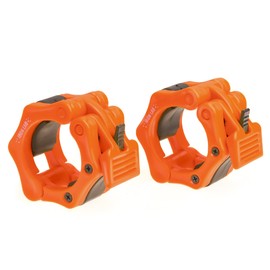 Iron Lab Olympic Barbell Clamps Pair of 2" Inch Pro Collar Set of 2 Black Bar Clips Perfect for Pro Crossfit Strong Lifts and Olympic Training Professional Quality